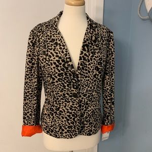 Vintage Cheetah Print Blazer